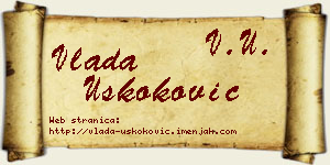 Vlada Uskoković vizit kartica